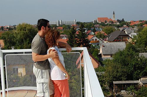 Panorama- Ausblick von der Wellness Hotel Kakadus Terasse in Keszthely