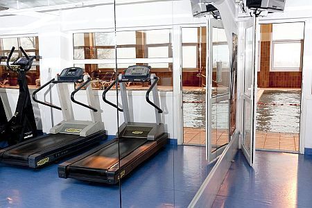 Fitnessraum von Hotel Helikon am Plattensee mit Wellnessdienstleistungen